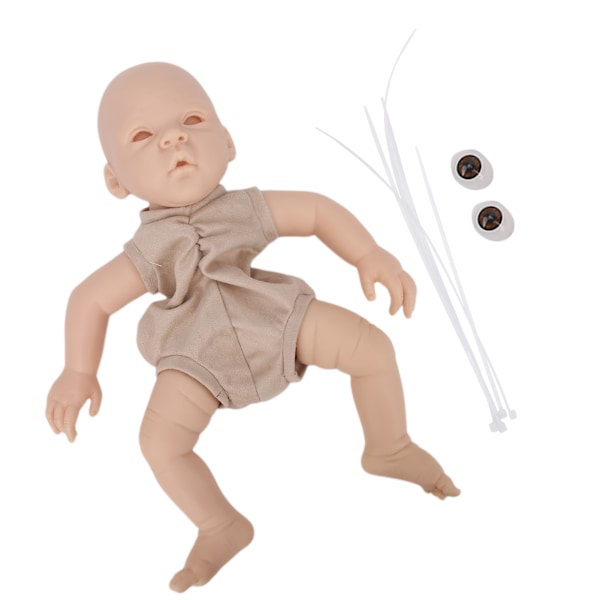 Simulering Omålad Reborn Dockkit Vinyl Oavslutad Babydocka Gjutform Delar Set 18 Tum