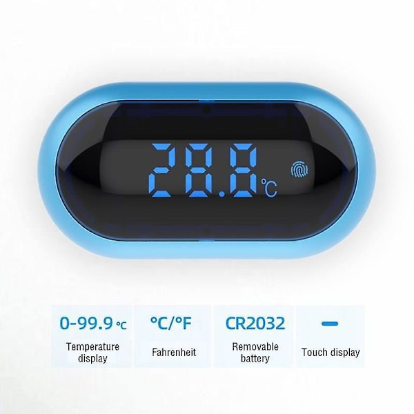 Digital Akvarietermometer med Pekskärm - Noggrann & Energisparande Trådlös Fisktanktermometer