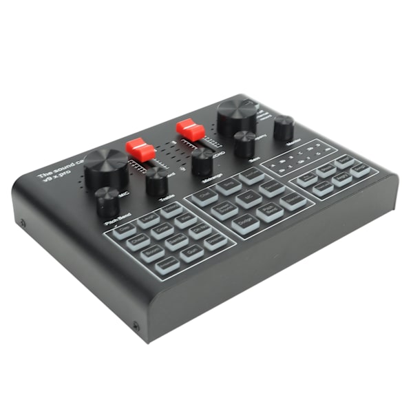 Podcast-utrustningspaket Brusreducering Stabil inspelningsstudiopaket Ljudkort Mixer för Livestreaming