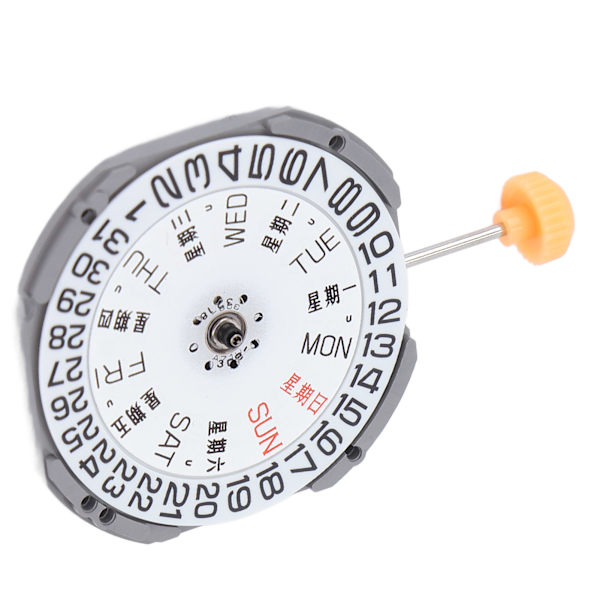 Watch Movement Dual Calendar Quartz Alloy Movement Ersättningsarmbandsur Reparationsdelar 1S02