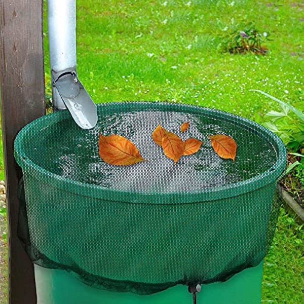 (95 Cm Diameter Svart) Regnfatsnät, regnfatnät Cover Regnfatnät för utomhusträdgård