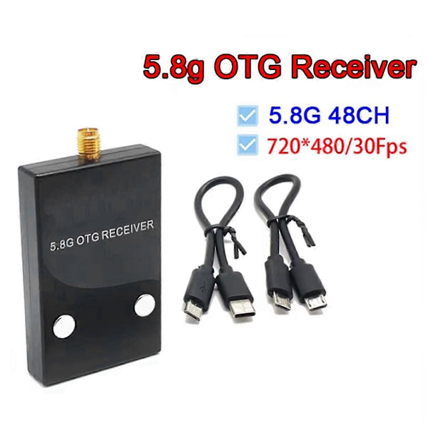 5.8G 56CH Mini FPV Mottagare UVC Video Downlink OTG