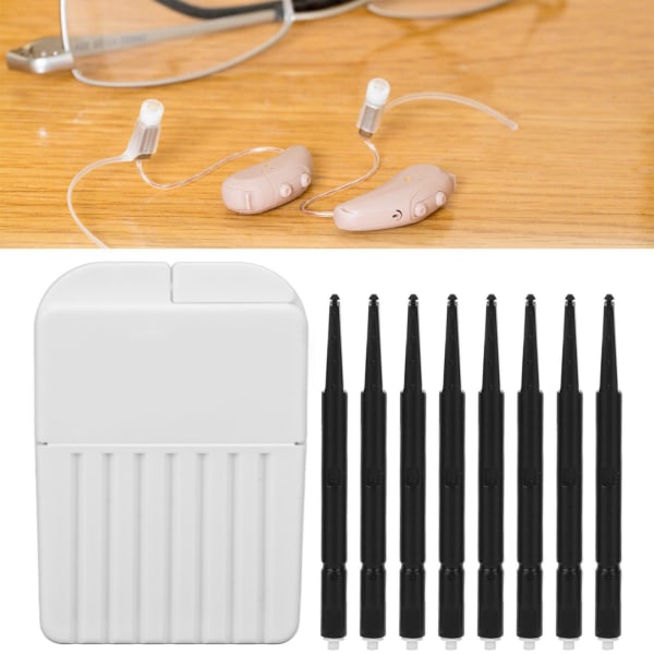 8 stk. Høreapparat Voksbeskytter Filterpakke Rengøringsværktøj Høreapparatfiltre til genlyd