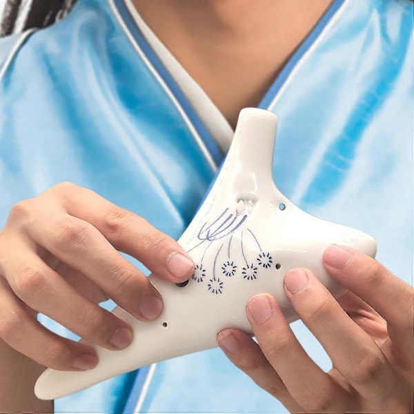 2025 Ny Ocarina 12 Hull Alto C Keramisk Ocarina Ocarinaer Perfekt Instrument for Nybegynnere, Profesjonelle