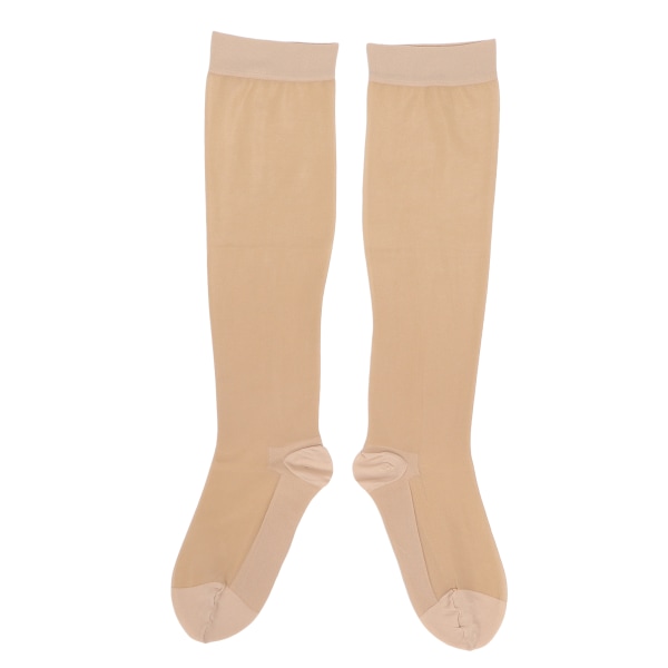Hengittävät kompressiosukat Elastiset pohkeet suonikohjuja suojaavat sukat (S/M)