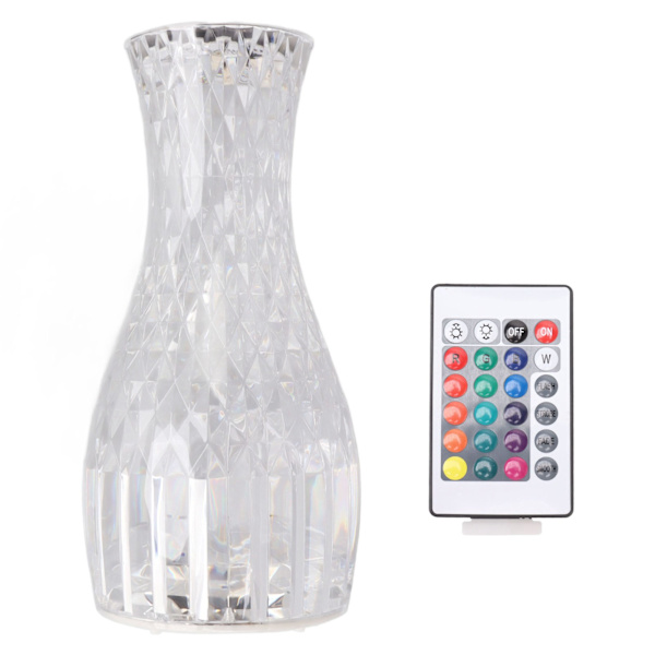 Krystal Diamantlampe Kronblad Rose Lys og Skygge Diamant Touch Lamper RGB16 Farve Til Soveværelse Stue