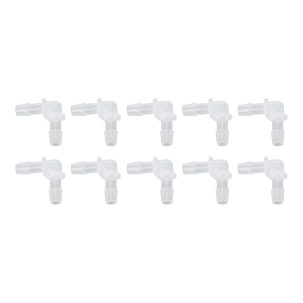 10 st Rörböj Koppling 90 Grader Anslutningsadapter L Form Lika Diameter Plastkopplingar 9.5mm