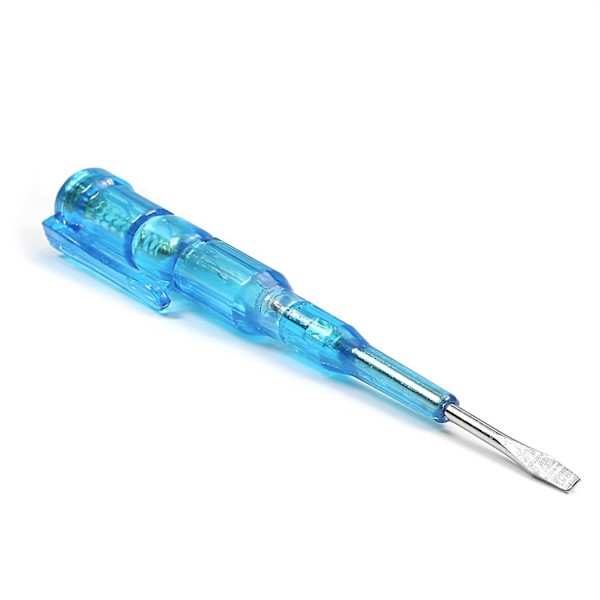 Stål Batch Spændingsdetektor Pen Test Skruetrækker, Blå Klar, 1 stk