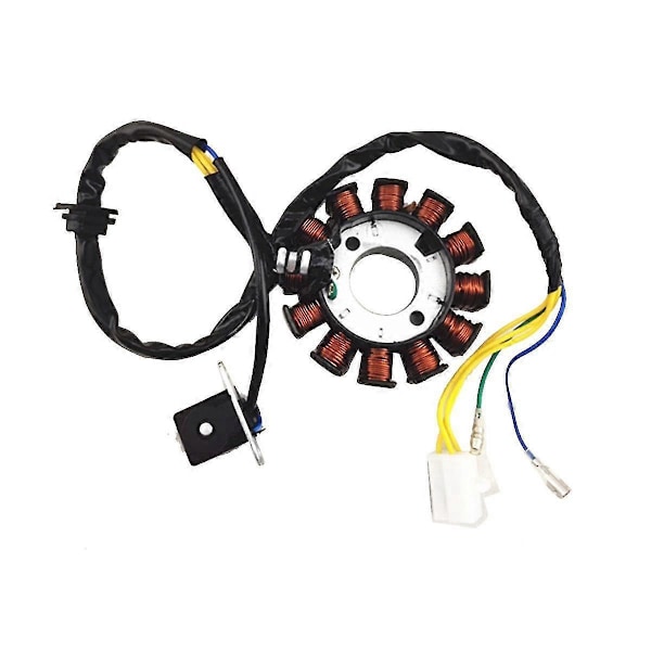 Coil 12-polet Stator DC Coil Tenningsstator kompatibel med GY6 125cc 150cc