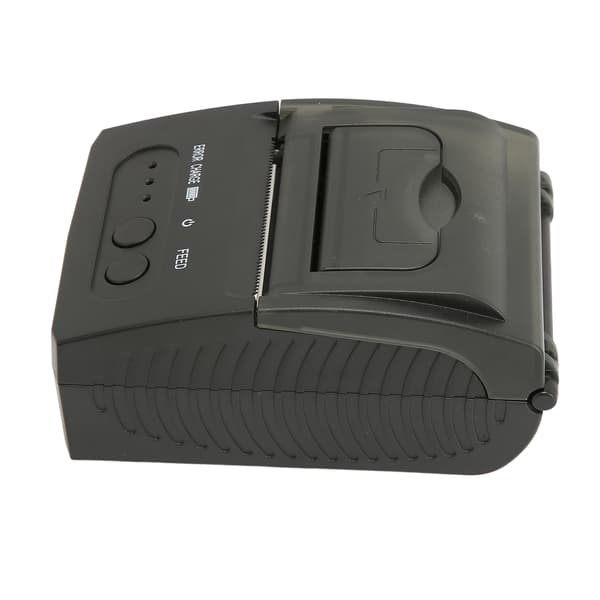 Termisk printer bærbar 58 mm papirbredde 2000mAh genopladelig termisk etiketprinter 100 til 240V EU-stik