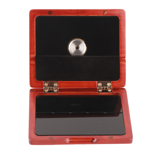Saxofon Klarinet Reed Case Solid Wood 5-Reeds Holder Opbevaringsboks med Hygrometer