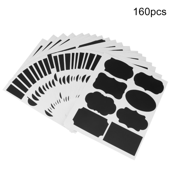 160pcs PVC Labels Tags Sticker Easy Identification Markers for Flowerpot Canister Jars