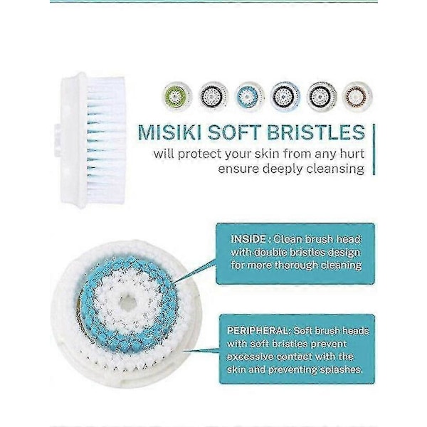 2025 Lämpliga 4 Ersättningsborsthuvuden Sensitive Kompatibla med Clarisonic Mia 1 2 3