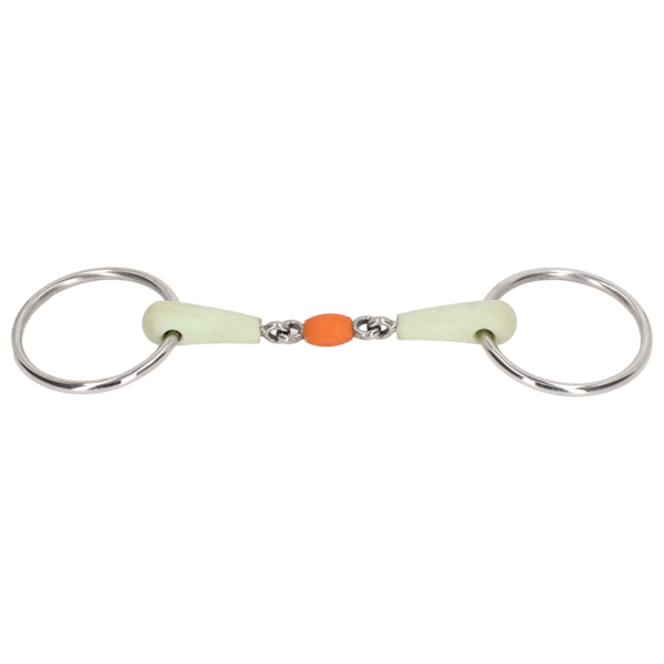 Rostfritt stål hästmunstycke häst Eggbutt Snaffle Bit utomhusträning lös ring