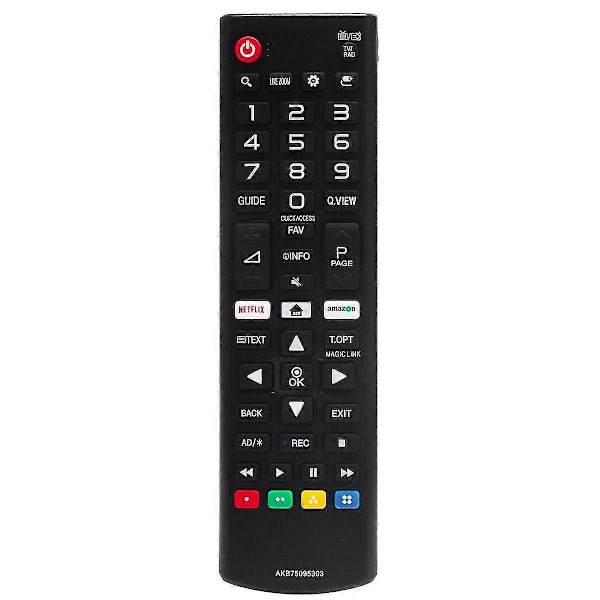 AKB75095303 Ersättningsfjärrkontroll kompatibel med LG Smart LCD LED TV 32LJ550D 32LJ550U 32LJ550Z 32LJ550D-TA 32LJ550U--B15