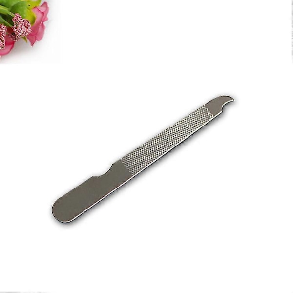 Nagelfilsset Dubbelsidig Nagelfil med Böjd Spets, Metallfil Buffer Fingernaglar Tånaglar Manikyr Filar Nagel Vård Manikyr Verktyg Tillbehör för Sa