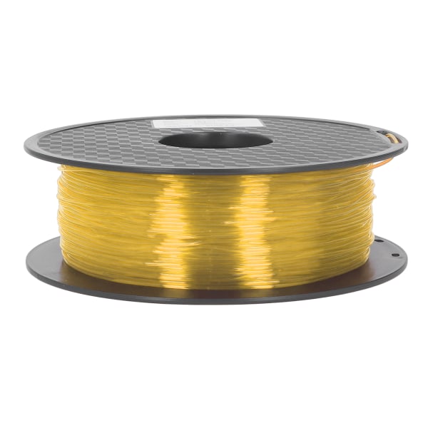 TPU-filamentti 1,75 mm 1 kg:n nippu, tukkeutumaton, joustava FDM 3D-tulostinmateriaali, läpinäkyvä keltainen