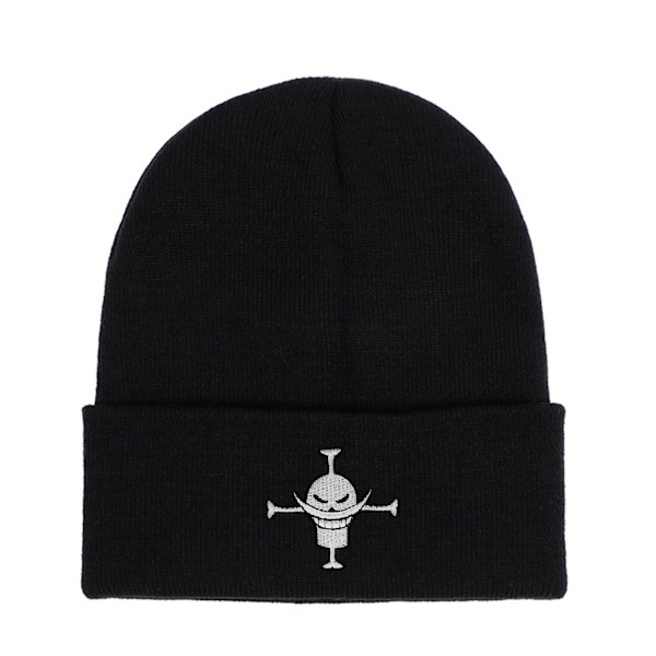 1 stk. Vinter Elastisk Varm Blød Hue til Mænd Kvinder Letvægts Stilfuld Omkantet Beanie, Sort