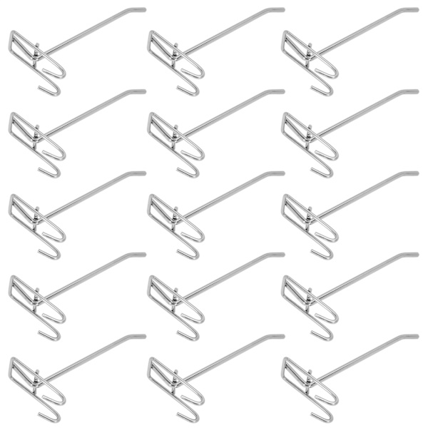 30 stk Supermarked Krog Jerngitter Hyldekrog Smykker Display Hyldekrog 3,5 mm tykkelse 15 cm / 5,9 tommer lang