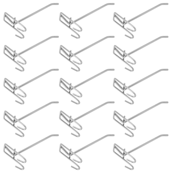 30 stk Supermarked Krok Iron Grid Hylle Krok Smykker Display Hylle Krok 3,5 mm tykkelse 15 cm / 5,9 tommer lang
