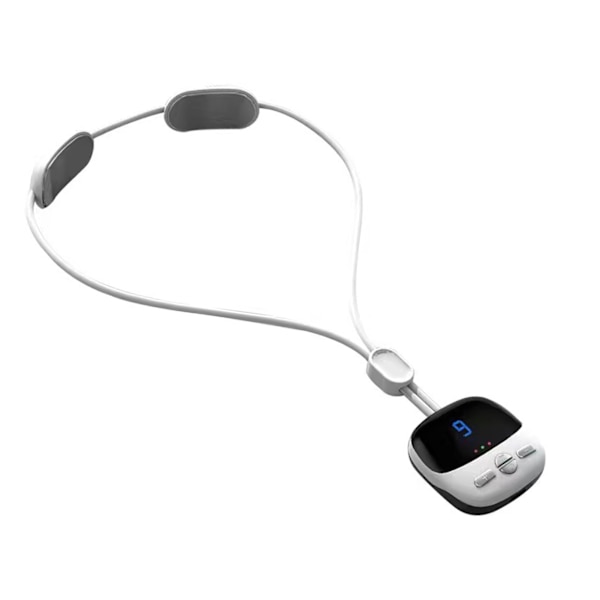 Mini kaulakoru kaulahierontalaite 4 moodia 9 voimaa 3 vaihdetta Hot Compress Dual Pulse älykäs riipus hierontalaite valkoinen