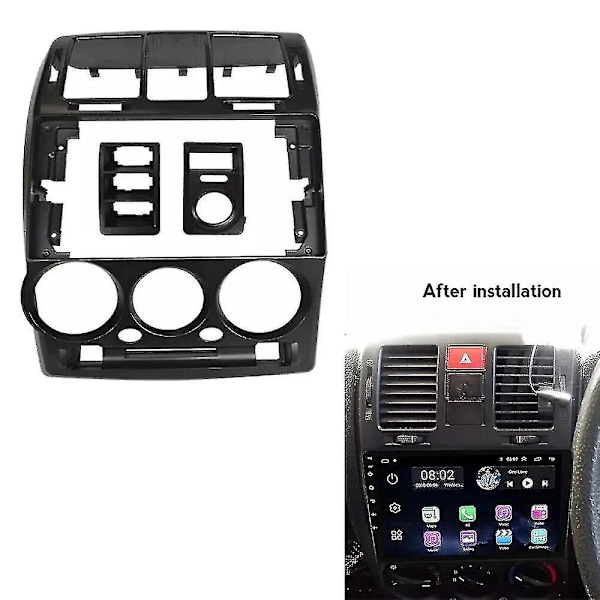 För 2002-2011 HYUNDAI GETZ (9 tum) Bilradio Fasader Android GPS MP5 Stereo Spelare 2 Din Huvudenhet Panel Instrumentbräda Ram Installation Zekai-B11 RHD Svart