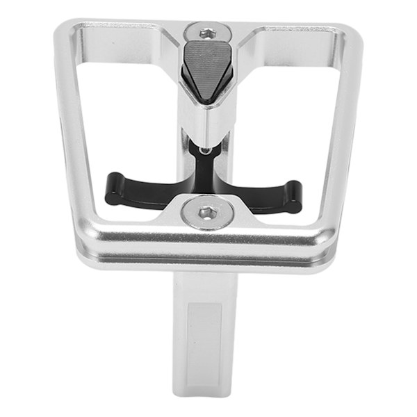 Folding Bike Front Carrier Adapter Aluminium Alloy Hollow Carved Mount Base for Poday Silver