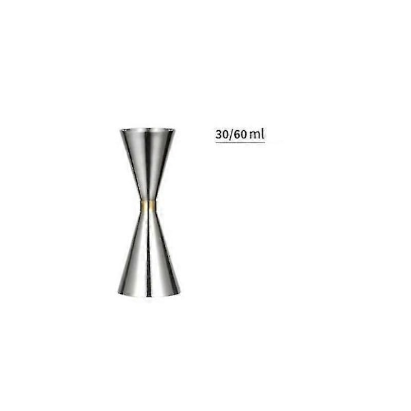 30/45ml 30/60ml 45/60ml Målekop i rustfrit stål Cocktail Wine Shaker Dobbelt Shot_SZXM sølv30ml60ml