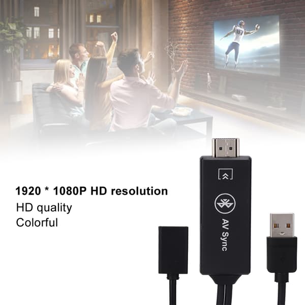 Adapterkabel Skærmspejlingskabel USB til HDMI 1920 x 1080P til Android MHI / IOS 8X