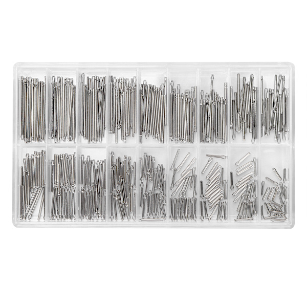 360st watch i rostfritt stål klockband Link Cotter Spring Bar Reparationssats 6-23 mm