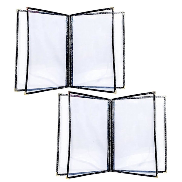 Menu Wrap4 Sivua 8 Näkymää Läpinäkyvä Ravintolan Ruokalista Kansi Menu Wrap