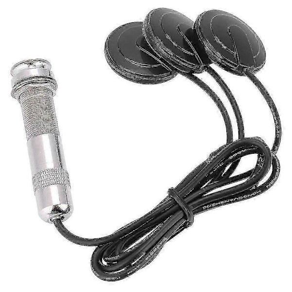 Gitarrpickup 3x Piezo Pickup Transducer kompatibel med akustisk gitarr ukulele mandolin instrument