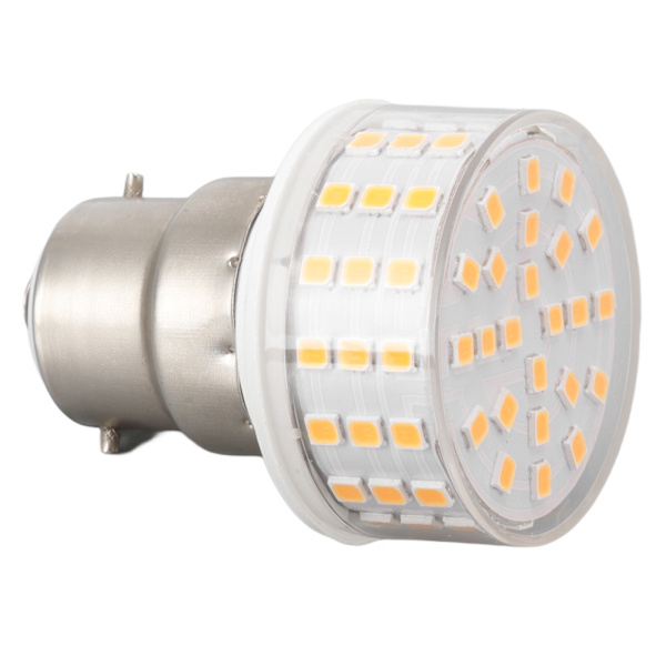 B22 LED-majslampa ABS 10W 1000LM Flimmerfri Energisparande Ljus för Takbords skåp AC 85‑265V Varmvitt Ljus
