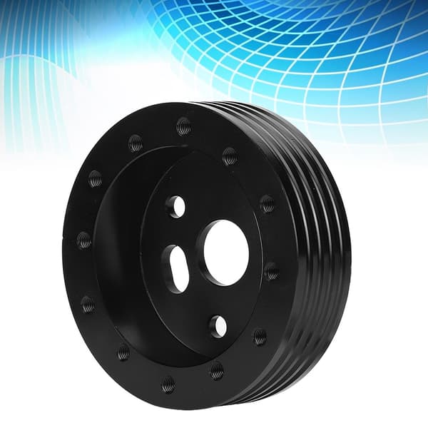 1in Aluminium Ratnav Spacer til 5 6 Huls Hjul til 3 Huls Adapter (Sort)