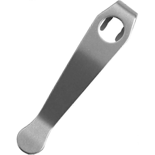 Titanium Alloy 3-hullers Lommeklips Bærbar DIY Taskeklips Foldekniv (Stenvasket)