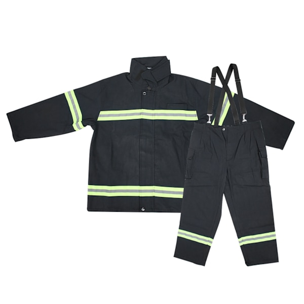 Flamskyddande kläder Brandsäker Värmesäkra brandmän Skyddsbyxor med reflexrock M