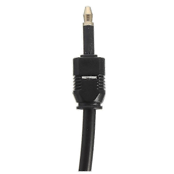 1m 3ft Toslink Til Mini Jack 3.5mm Digital Optisk Spdif Lydkabel Guldbelagt
