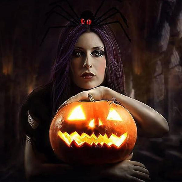 Hämähäkkipääpanta - Musta Cosplay-asuvaruste Halloweenille