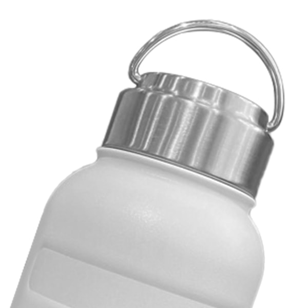 Isolert kopp med håndtak 750ml rustfritt stål fôr bærbar vannflaske for student for utendørsaktiviteter hvit 750ml