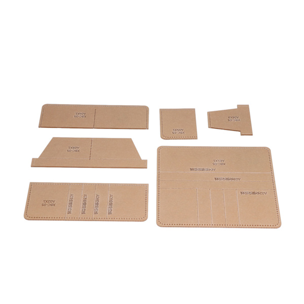 6 st lång plånbok akryl mall exakt skärningsavstånd transparent tydlig layout DIY akryl mall för hem presenter