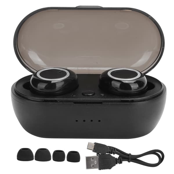 BTH‑i30 Bluetooth 5.0 Stereo Ægte Trådløs Høretelefon Støjreduktion Binaural Headset Sølv Sort