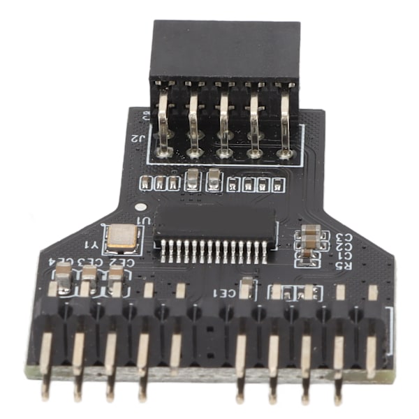 9 Pin USB Splitter 9 Pin til Dual 9 Pin In Line USB2.0 stik hun 1 til 2 han 0,3 meter forlængerkabel USB header Hub