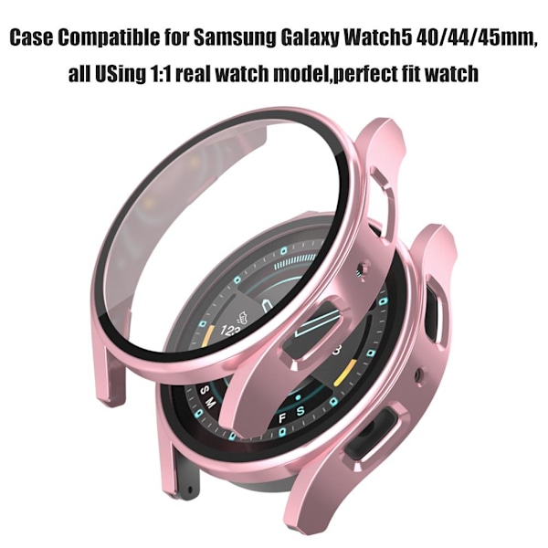 PC-kehys karkaistu lasikotelo yhteensopiva Samsung Galaxy Watch5 40/44/45mm iskunkestävä älykellosuojakuori