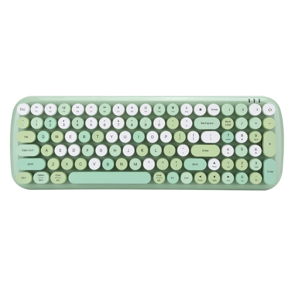 MultiDevice Keyboard for Bluetooth 5.1 Trådløst tastatur for bærbar mobiltelefon-nettbrett (grønn)