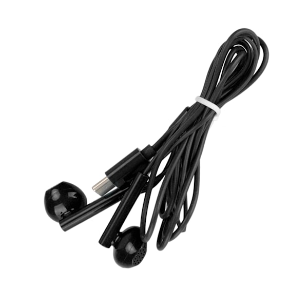 Type C -kuulokkeet, melunvaimennus, HD-puhelut, langalliset nappikuulokkeet mikrofonilla Huaweille, musta