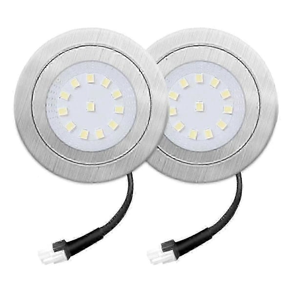2-pack 1,5W Spiskåpslampor, 12V DC Köksfläktlampor, Kökslampersättning 20W Halogenlampor - Ny SZJR