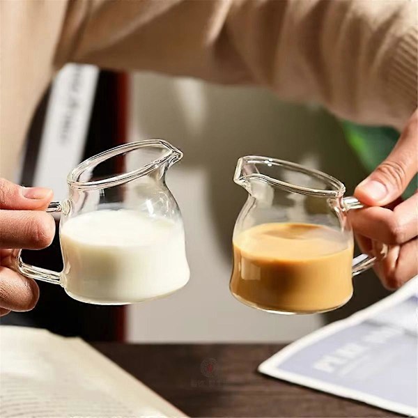 Mini Kaffekopp med Håndtak, Håndlaget Latte Kalvemelk Bryggekopp Som Vist