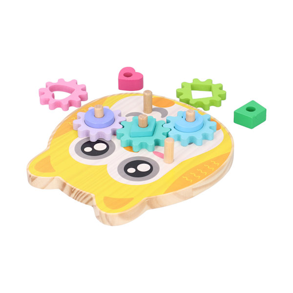 Barnas girbyggeklosser Matchende spill Kid Wooden Blocks Shape Sorting pedagogisk leketøy#2