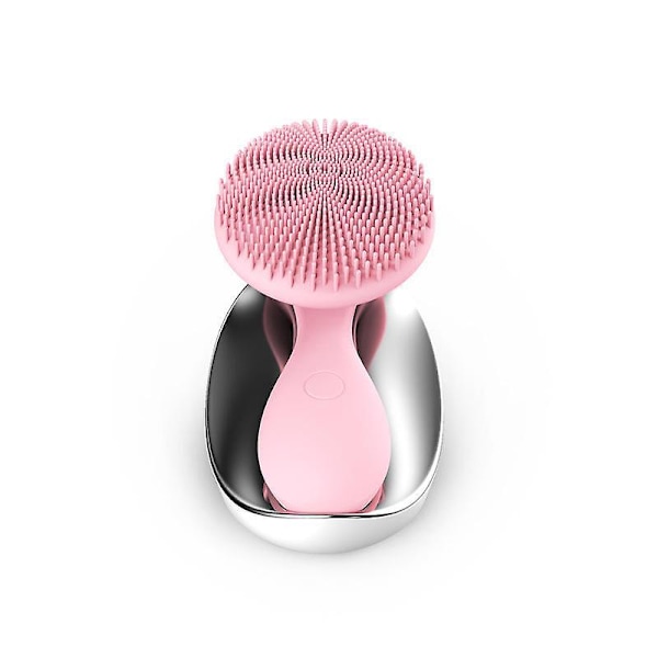 Silikon Elektrisk Ansiktsrengöringsborste för Djuprengöring Exfoliering Mjuk Vibration Mini Sonic Hudskrubb