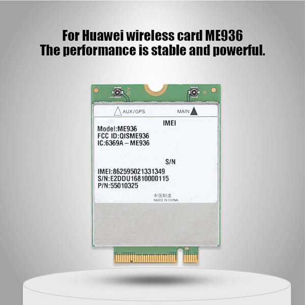Til Huawei ME936 100Mbps FDD LTE 4G-modul med NGFF-grænseflade, der understøtter HSPa WCDMA 3G / 4G LTE